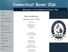 Tablet Screenshot of ctboxerclub.com